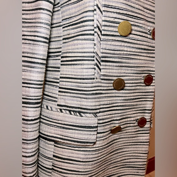 TORY BURCH wool double breasted coat 🩶🩵💙🖤 - Picture 3 of 8